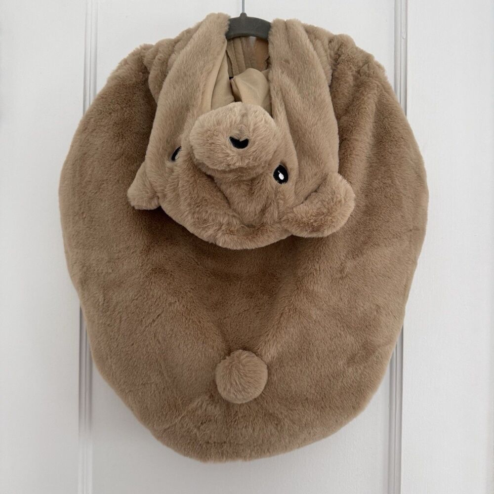 ZARA Kids Teddy Bear Hooded Cape Animal Costume Size 2-3 Years - Picture 2 of 5